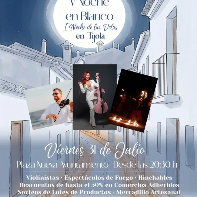 Noche en Blanco Tíjola 2026 Y 1ª Noche De Las Velas