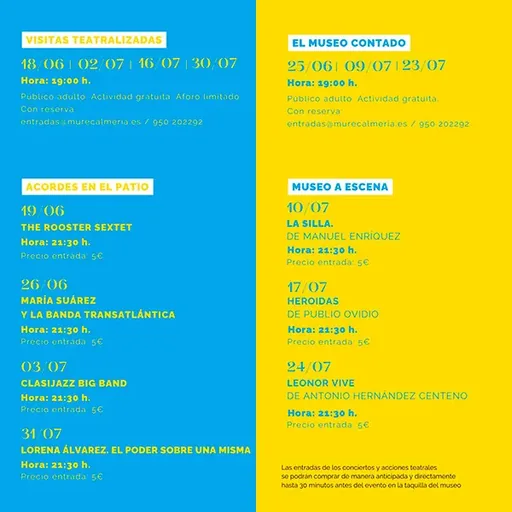 MUREC Verano 2026: Visitas teatralizadas
