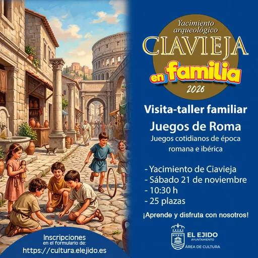 Visita Ciavieja - Taller Familiar «Juegos en Roma»